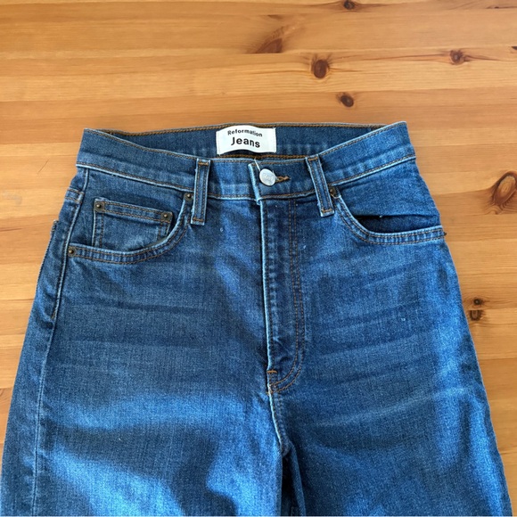 Reformation High & Skinny Ankle Jeans in Geneva Wash Size 26 - Picture 6 of 14